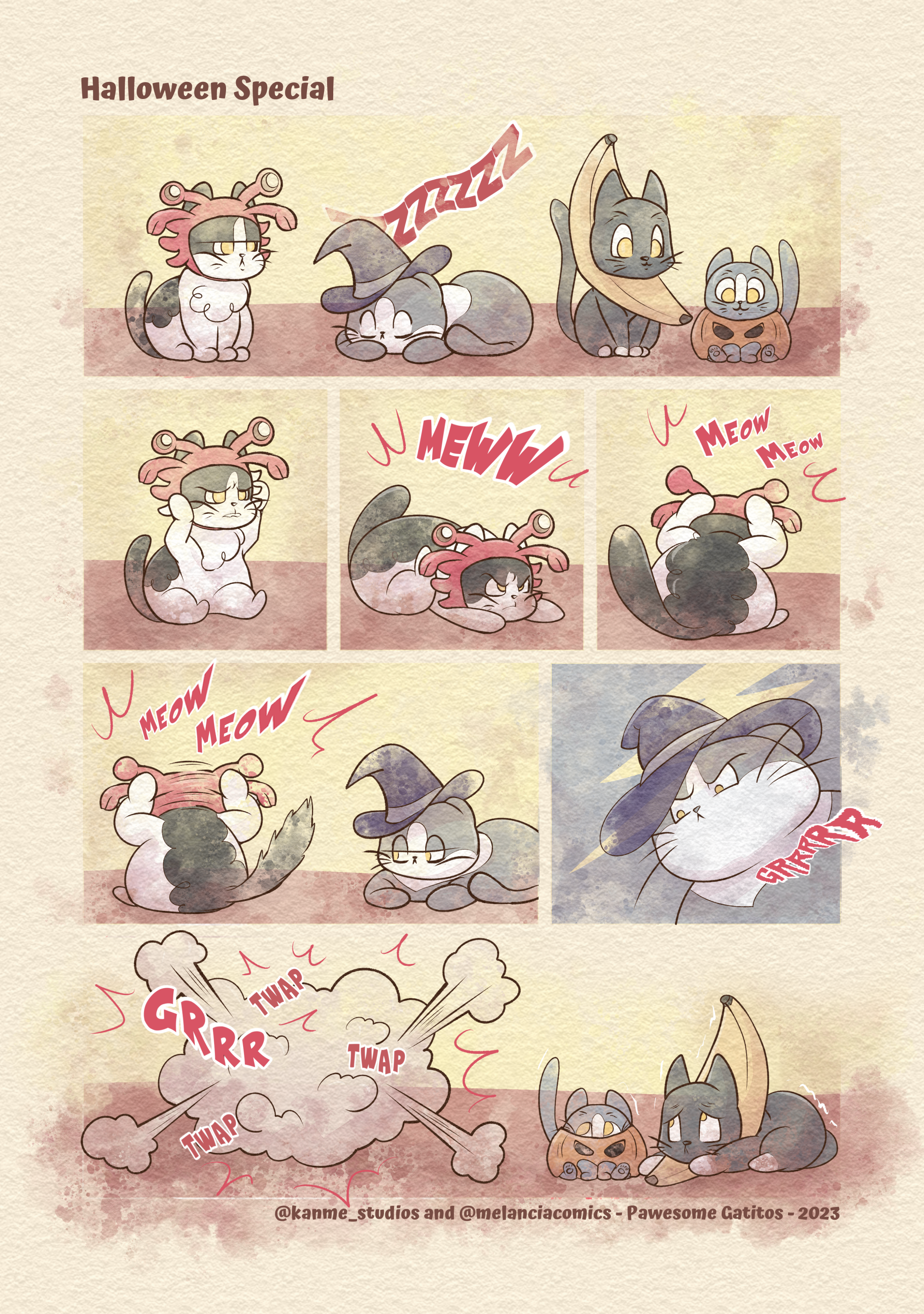 Pawesome Gatitos Halloween 2025